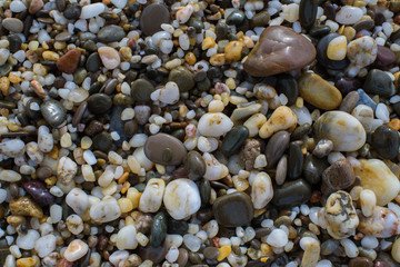 Stones on the Black Sea. The photo. Texture.