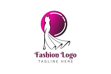 woman fashion logo template