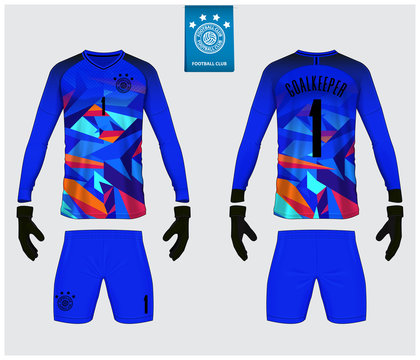 Goalkeeper Jersey Soccer Kit Long Sleeve Jersey Goalkeeper Glove Template  Stock Vector by ©tond.ruangwit@gmail.com 212557348