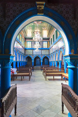 Tunisia. Djerba. Hara Sghira. Ghriba Jewish synagogue. One of the oldest places of worship in the Jewish community in Tunisia. 586 before J.C