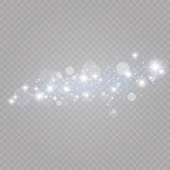 Glow light effect. Vector illustration. Christmas flash Concept.