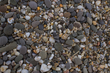 Stones on the Black Sea. The photo. Texture.