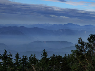 秋の宝永山　登山ルート　