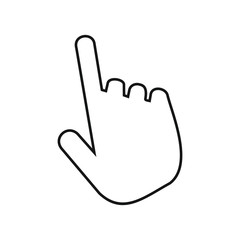 hand icon symbol vector illustration