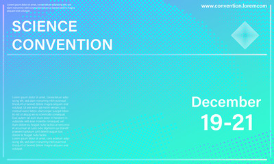 Conference design template. Business background.