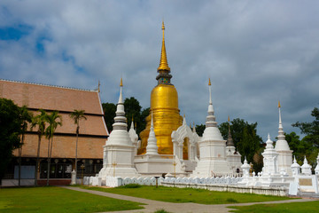 Naklejka premium Wat Suan Sok in Chaingmai, Thailand, where is very famous temple in Northern of Thailand.