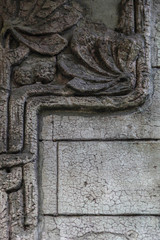 Detail of old stucco house 