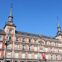 Fototapeta na wymiar Madrid - Plaza Mayor. Spain landmark.