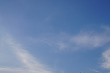 blue sky and white clouds