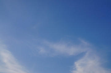 blue sky and white clouds