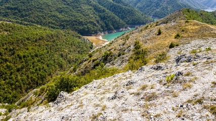 beautiful kozjak lake in northern macedonia