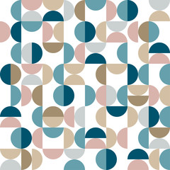 Seamless geometric pattern in Scandinavian style. Template for poster, presentation, web banner.