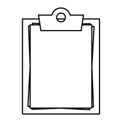 checklist clipboard documents isolated icon
