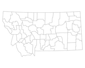 Karte von Montana
