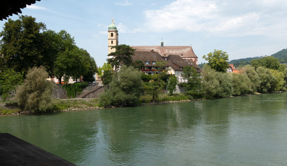 Fototapeta na wymiar Fridolin Minster on Rhine