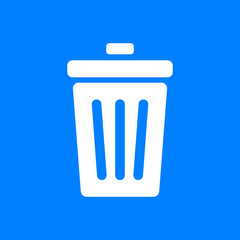 Abfalleimer und Hintergrund