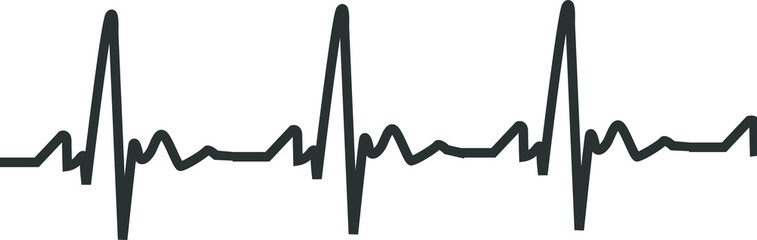 illustration vector icon of heartbeat easy to use