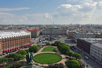 Vue sur la ville de Saint Petersbourg - Russie