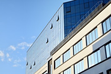 Fragment of new business center building