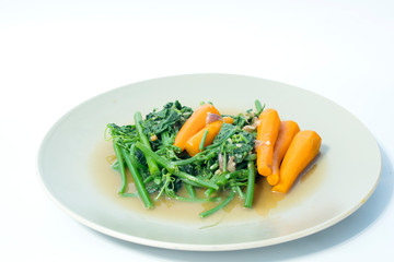 Stir oyster sauce Leaves Gourd