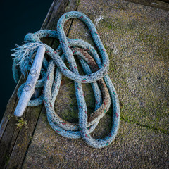 nautical rope and cleat