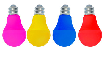 Colorful light bulb
