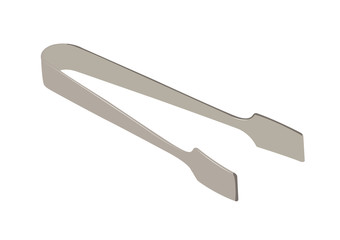 Sugar tongs realistic vector illustration