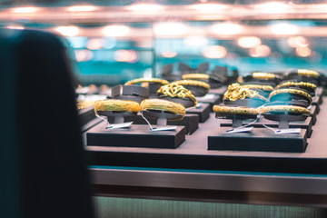 Golden Necklace in the Vitrine, Hong Kong