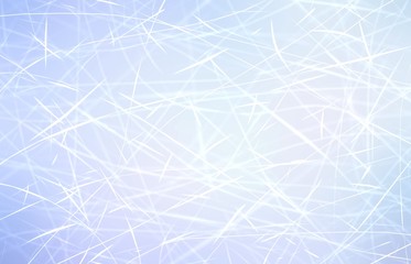 Ice plexus scratches texture. Light blue delicate cool background.