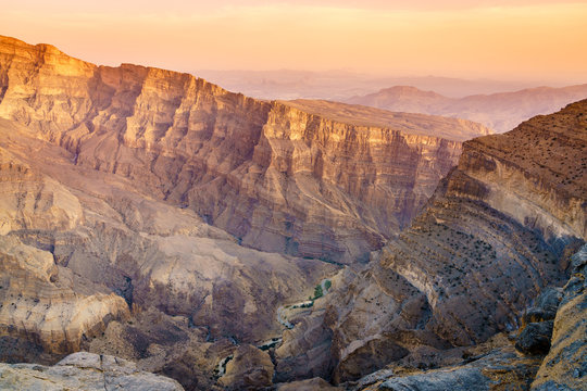 Wadi Ghul at sunset