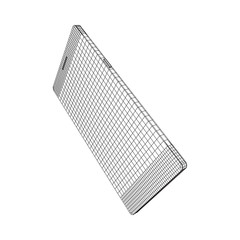 Smartphone mobile touch screen display. Polygonal geometric design connected lines. Wireframe low poly mesh vector illustration.