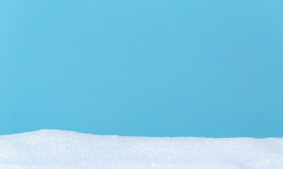 Fototapeta premium Blue sky in a snow covered landscape