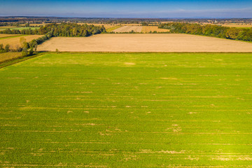 Kozarevac Račanski (Municipality of Nova Rača, Bjelovar Bilogora County, Croatia) from above