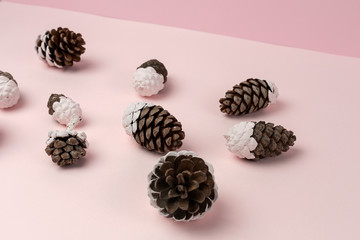 Background with Christmas Decoration Composition