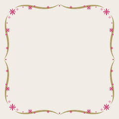 植物のフレームイラスト