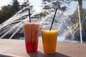Georgia. Pomegranate and orange juice