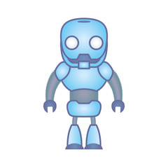 Obraz na płótnie Canvas humanoid robot cyborg isolated icon