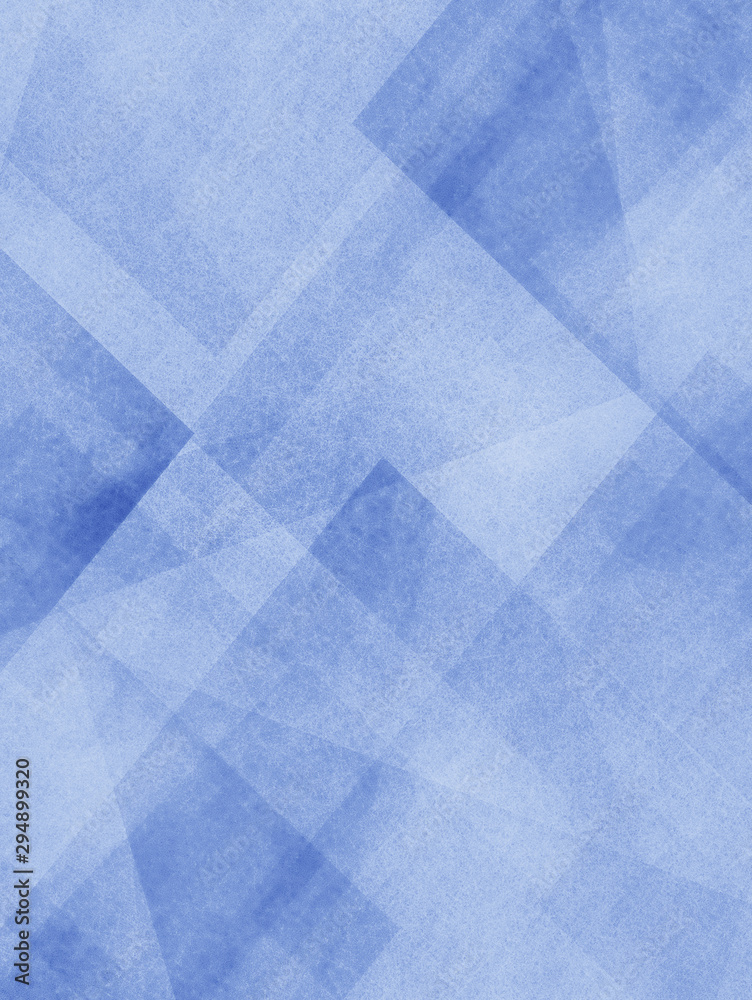 Wall mural abstract light blue background with old texture and layers of dark blue triangle and geometric shape