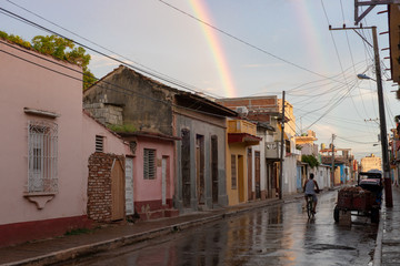 Obraz premium Cityscape of Trinidad de Cuba in September 2019