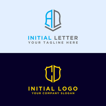Early AD and CD set of modern graphic design. Inspiring logo design for all companies. -Vectors