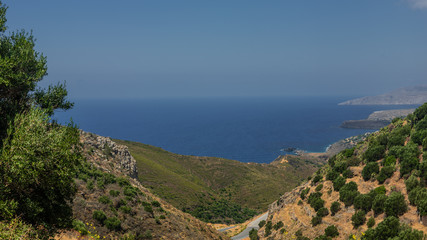 Fototapeta na wymiar Amazing View over Cape Matapan (Cape Tenaro) at the southernmost point of mainland Greece