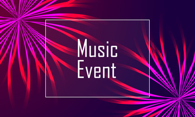 Music Event Invitation Banner