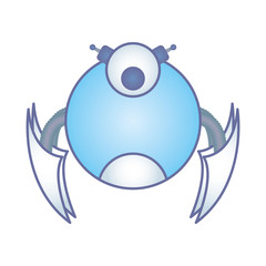 robot cyborg tech isolated icon