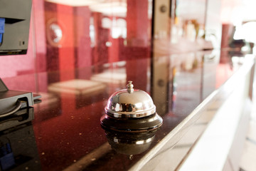 Service bell at an hotel reception