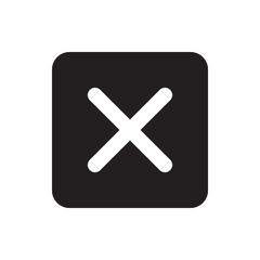 Obraz premium Close Mark Icon Vector Illustration