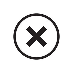 Close Mark Icon Vector Illustration