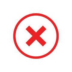 Close Mark Icon Vector Illustration