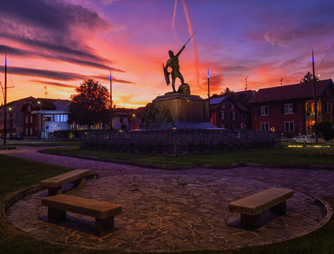 The warrior's sunset