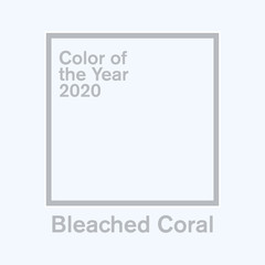 pantone color of the year 2020 bleached coral, color trend palette vector illustration
