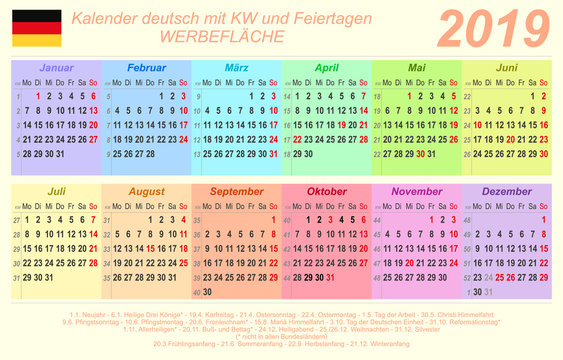 【オープニング 大放出セール】 Kalender 2019 輸入版カレンダー